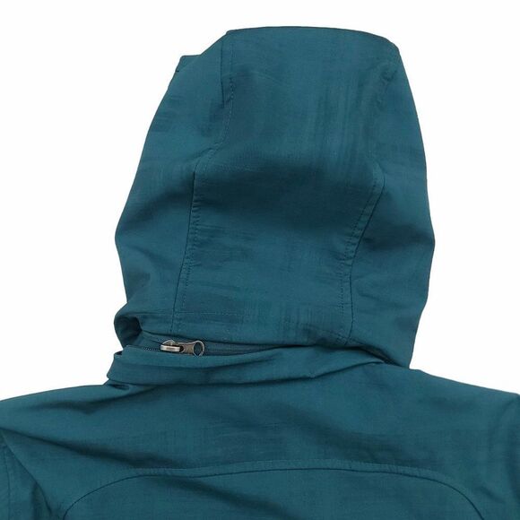 Free Country Softshell Hooded Jacket Womens Small Green Fleece Inside Full Zip - Picture 8 of 11